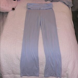 Garage Women’s Fold Over Light Blue Flare Pants